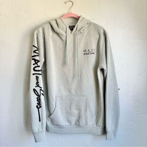 Maui and Sons Men’s Unisex Light Blue Green Pullover Hoodie Size Medium‎
